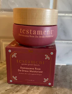 Testament Beauty Damascena Rose De-Stress Face Moisturizer 1.7 oz - Picture 1 of 2