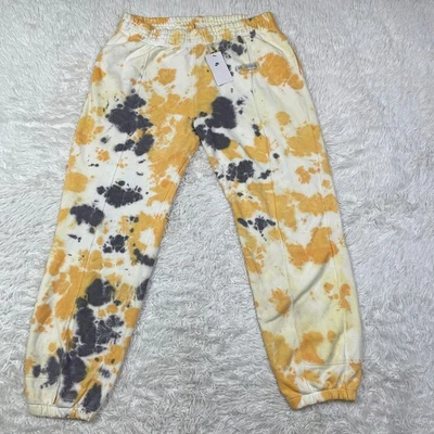 Новый с Ярлыками Nike брюки женщин очень большой желтый галстук краситель свободного кроя клуб флис бегун XL - Изображение 1 из 4