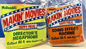 1993 McDonald's Happy Meal Makin" Movies Toys - Lot of 2 - Picture 1 of 5