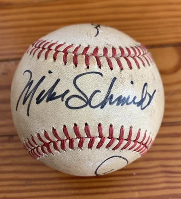 Pete Rose Mike Schmidt & Steve Carlton Autographed ONL Baseball Phillies Legends - Image 1 of 4