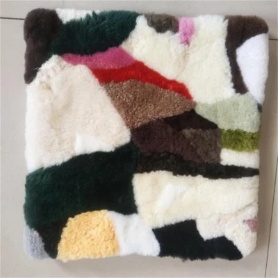 100% Sheepskin hide Sheared Car Chair Cushions Fur Sofa Wool Mat Decoration - Image 1 of 4