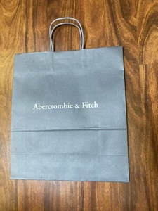 Vintage Abercrombie & Fitch Classic Dark Grey Plain Shipping BAG 14” X 16” !!! - Picture 1 of 3