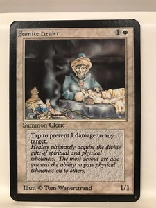 MTG Alpha Samite Healer - NM (gradeable)!  w/ SAME DAY packing and FREE shipping - Picture 1 of 2
