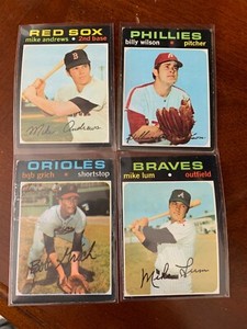 1971 Topps Baseball Card Singles - Complete Your Set - Pick A  Card (157 - 258)