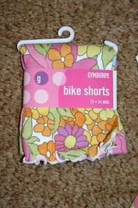 Gymboree SUNSHINE DAYDREAMS Multi-color Floral Bike Shorts NWT 12-18-24 m 3T 7 8 - Picture 1 of 2