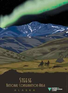 Steese Alaska Retro Travel Poster - Picture 1 of 4