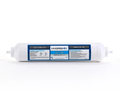 Inline RO Post Fridge Ice Coconut GAC Water Filter 2000 Gal, 1/4" Quick Connect - Image 1 of 3