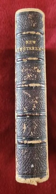 Antique Mini Bible New Testament Eyre Spottiswoode 1857 Hardback Religious - Image 1 of 4