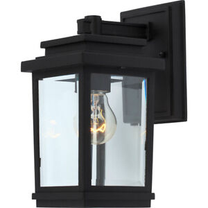 Artcraft Lighting AC8190BK Black Fremont 1-Light Outdoor Wall Lantern