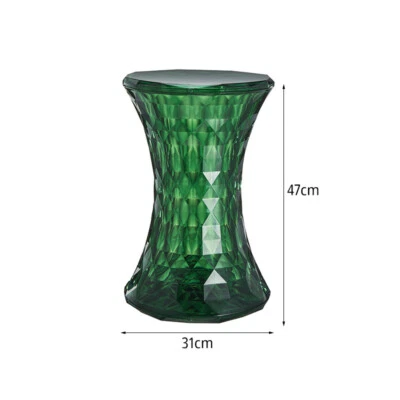 Makeup bathroom spare minimalist dining stool Nordic plastic crystal stool chair - Image 1 of 4