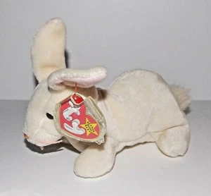 Ty Beanie Baby Nibbler Plush 7in Bunny Rabbit Stuffed Animal Retired Tag 1999 - Picture 1 of 4