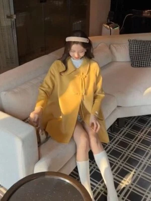 China Double-face wool coat with two cord buttons - Image 1 of 4