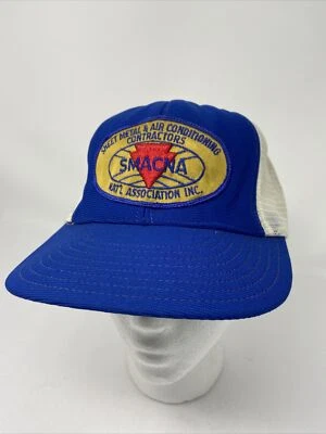 De colección SMACNA Malla Snapback Camionero Granjero Sombrero Chapa Reyonolds Pro Béisbol Foto 1 de 4