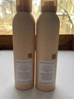 Lote de 2 tinte temporal Kristin Ess oro rosa para cabello rubio ~ 7 oz cada uno nuevo Foto 1 de 4