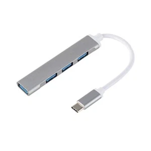 Type C USB Hub 4-Port USB 3.0 Data Hub Adapter Portable D3P7 - Afbeelding 1 van 8