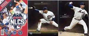 2015 METS VS. CUBS NATIONAL LEAGUE CHAMPIONSHIP PROGRAM SET OF TWO RIZZO HARVEY - Picture 1 of 5