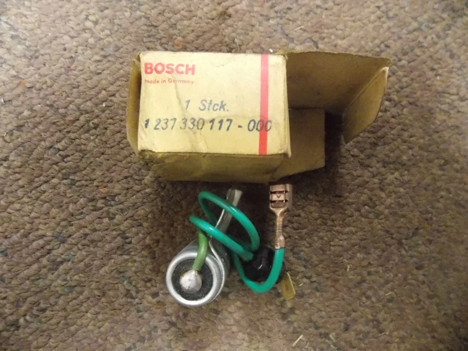 Nuevo de Lote Antiguo VW Distribuidor CONDENSADOR 1968 1969 BUG GHIA AUTOSTICK BOSCH Alemán Foto 1 de 1