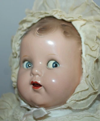 Vtg 1940's IDEAL USA Composition Baby Doll FLIRTY EYES "BABY BEAUTIFUL"? Lot HH - Image 1 of 4