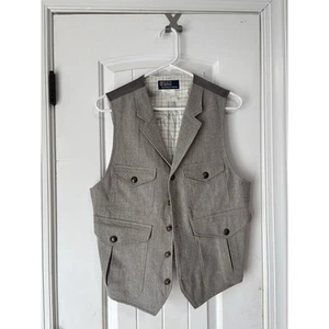 Lauren Ralph Lauren Hitchcock Suit Vest Wool Gray Mens Medium - Picture 1 of 3