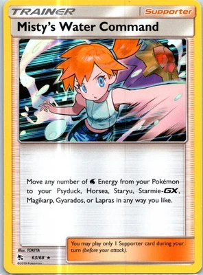 Misty's Water Command Holo Rare Hidden Fates 63/68 NM - Image 1 of 2
