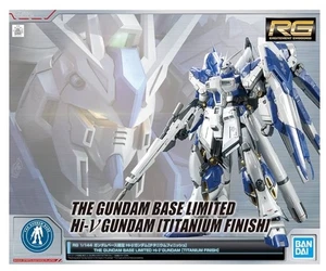 RG 1/144 THE GUNDAM BASE LIMITED Hi-ν GUNDAM [TITANIUM FINISH] - Picture 1 of 6