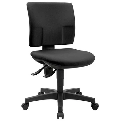 Topstar Bürostuhl Pro 30, PU300G20 Stoff schwarz, Gestell schwarz - Bild 1 von 4