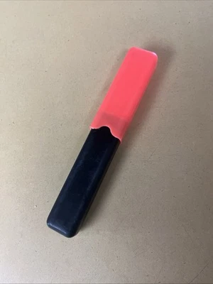 Vintage  Travel "Toothbrush Box" Case Orange/Black Plastic 7.5” Length Compact - Image 1 of 4