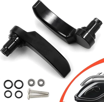 New Motorcycle Saddle Bag Latch Kit for 2014-2022 Harley-Davidson Road King Foto 1 de 4