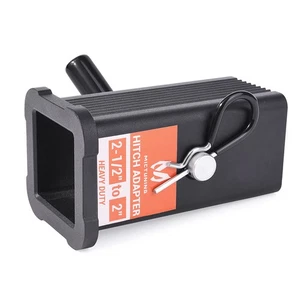2.5" to 2" Trailer Hitch Adapter Insert Reducer Lock Pin for Car Truck Receivers - Bild 1 von 8