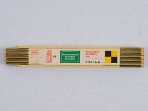 Mètre Pliant Étalon Stabila Série 600 Älter Man Gustavsburg NOS Wie Neuf ! - Bild 1 von 4