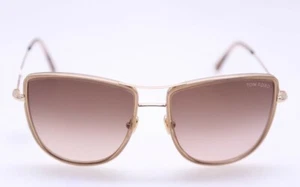 Tom Ford Tina FT0759 TF759 28F Sonnenbrille glänzend roségold/braun Farbverlauf (#178) - Bild 1 von 7