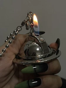 Vivienne Westwood Okazaki Shinichi Nana Lighter Two Orbs Chain - Picture 1 of 11