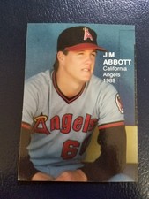 Jim Abbott California Angels #3 1989 Rookie Fever Series II NM
