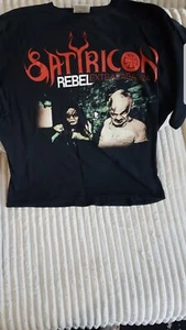 Vntg 2000 excellent condition Satyricon Rebel Extravaganza Tour T Shirt XL - Picture 1 of 5