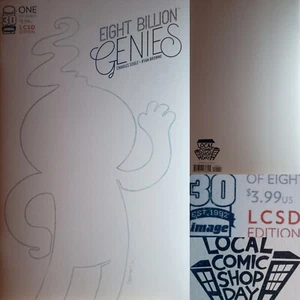 2022 Image Comics Eight Billion Genies Issue 1 LCSD Blank Sketch Cover Variant - Picture 1 of 7