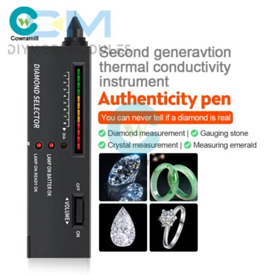 Diamond Tester High Accuracy Gem Selector Gemstone Jeweler Tool Testing Kit Pen - Image 1 of 4