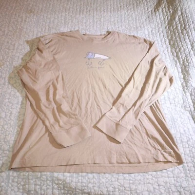 Camisa Life is Good XL señuelo de pesca manga larga bronceado súper suave Foto 1 de 4
