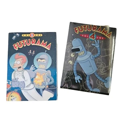 Futurama TV Series Volume 3 & 4 4disc sets DVD Slip Covers 8 Discs Matt Groening - Image 1 of 2