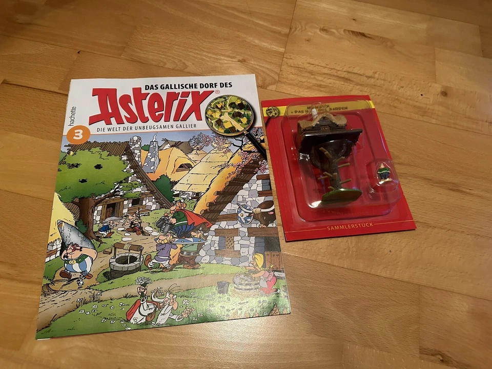 Asterix u. Obelix Sammelfiguren Ausgabe 3 Majestix+ Haus des Troubadix - Bild 1 von 1