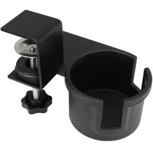 Deskside Water Cup Holder Clamp Drinking Clip Desktop Cupholders Travel Office - Picture 1 of 12