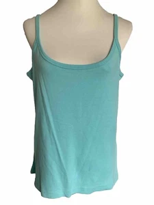 Originals Womens Camisole Top Size 20-22 Green Cotton Lightweight Stretch Tank - Picture 1 of 6