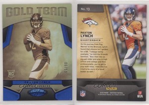 2016 Certified Gold Team Mirror Blue /50 Paxton Lynch #13 Rookie RC