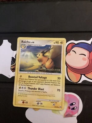 Raichu -(Prerelease)[Staff] 27/99 Nintendo Regular Pokemon Trading card for Kids - Image 1 of 2