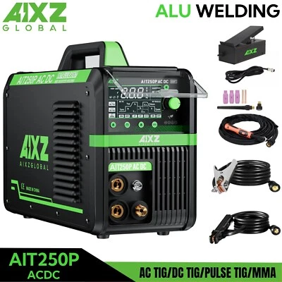 AIXZ Aluminum TIG Welder High Quality AC/DC Pulse MMA/Stick TIG Welding & Foot Pedal