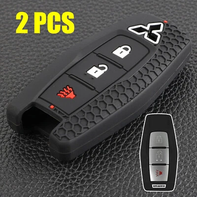 Llavero Anillo Cubierta Estuche Soporte 3 Botones Para Mitsubishi Outlander 2022-2024 2023  Foto 1 de 4