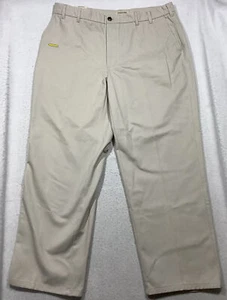 St. John's Bay Worry Free Pant Men's 40x30 Beige Flat Front BSTOCK - Picture 1 of 12