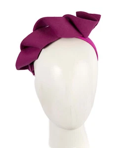 Fuchsia felt twist winter racing fascinator by Max Alexander 100% AU Seller - Picture 1 of 5