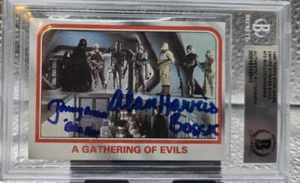 Jeremy Bulloch "BOBA FETT 1980 Topps STAR WARS Signed ALAN HARRIS Card BECKETT - Picture 1 of 2