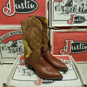 JUSTIN women's boot Iguana Lizard Coa Kiddie UK 7 EUR 39 US 9 (NEUF) - Bild 1 von 9