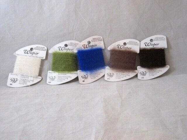 Rainbow Gallery Wisper Lot of 5 Assorted Colors 20 yards each NEW          F212 - Image 1 of 1